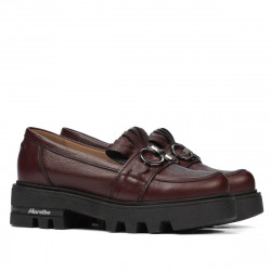 Damskie buty casualowe 6044 bordo