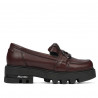 Damskie buty casualowe 6044 bordo