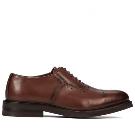 Eleganckie męskie buty 937 w kolorze koniakowym