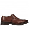 Eleganckie męskie buty 937 w kolorze koniakowym