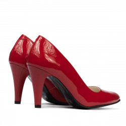 Eleganckie damskie buty 1234 lakierowane czerwone