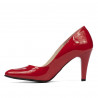 Eleganckie damskie buty 1234 lakierowane czerwone