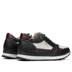 Buty sportowe męskie 833 indygo+białe