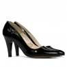 Eleganckie buty damskie 1234 lakier czarny