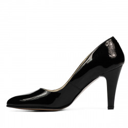 Eleganckie buty damskie 1234 lakier czarny