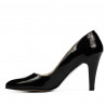 Eleganckie buty damskie 1234 lakier czarny
