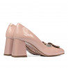 Eleganckie damskie buty lakierowane różowe 1291