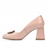 Eleganckie damskie buty lakierowane różowe 1291
