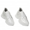 Damskie buty sportowe 6046 białe perłowe