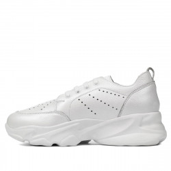 Damskie buty sportowe 6046 białe perłowe