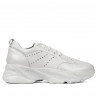 Damskie buty sportowe 6046 białe perłowe