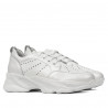 Damskie buty sportowe 6046 białe perłowe