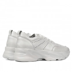 Damskie buty sportowe 6046 białe perłowe