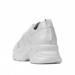 Damskie buty sportowe 6046 białe perłowe