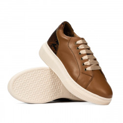 Casual/sportowe buty 6048 brązowe kombinowane
