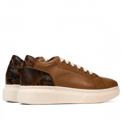 Casual/sportowe buty 6048 brązowe kombinowane