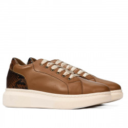 Casual/sportowe buty 6048 brązowe kombinowane