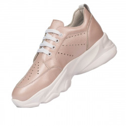 Damskie buty sportowe 6046 w kolorze perłowego pudru