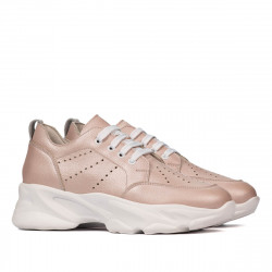 Damskie buty sportowe 6046 w kolorze perłowego pudru