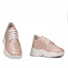Damskie buty sportowe 6046 w kolorze perłowego pudru