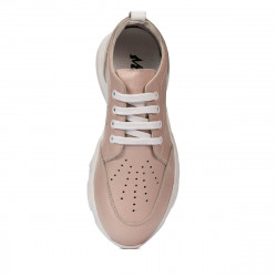 Damskie buty sportowe 6046 w kolorze perłowego pudru