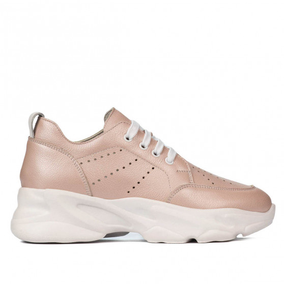 Damskie buty sportowe 6046 w kolorze perłowego pudru
