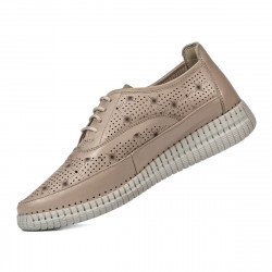 Mokasyny damskie 6045 piasek