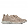 Mokasyny damskie 6045 piasek