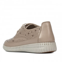 Mokasyny damskie 6045 piasek