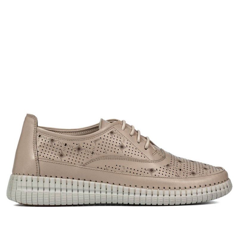 Mokasyny damskie 6045 piasek