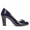 Eleganckie buty damskie 1245 lakierowane indigo