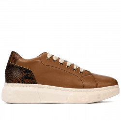Casual/sportowe buty 6048 brązowe kombinowane