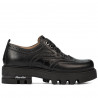 Damskie buty casual 6047 czarne łączone