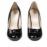 Eleganckie buty damskie 1245 lakierowane czarne