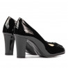 Eleganckie buty damskie 1245 lakierowane czarne