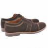 Casualowe / eleganckie buty męskie 749 kawa zamsz