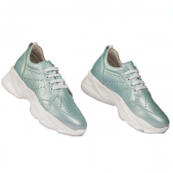 Buty sportowe damskie 6046 turkus perłowy