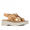 Sandały damskie 5083 camel