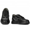Buty sportowe 938 czarne kombinowane