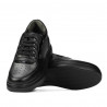 Buty sportowe 938 czarne kombinowane