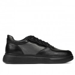 Buty sportowe 938 czarne kombinowane