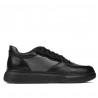 Buty sportowe 938 czarne kombinowane
