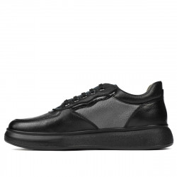 Buty sportowe 938 czarne kombinowane