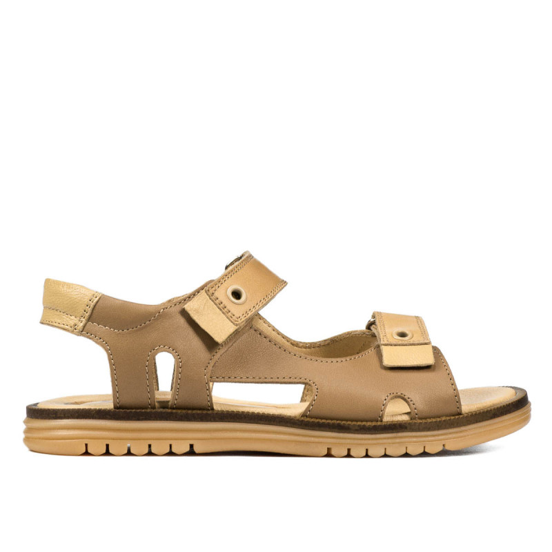 Sandały dziecięce 318 camel kombinowany