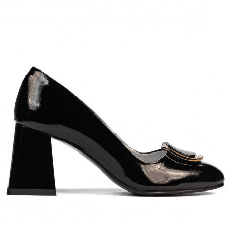 Eleganckie buty damskie 1291 czarny lakier