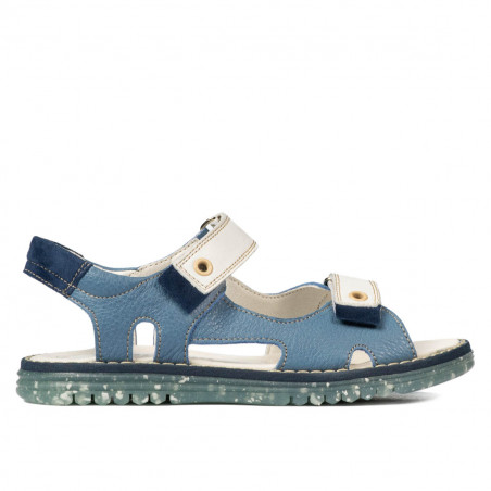 Dziecięce sandały 318 niebieskie kombinowane