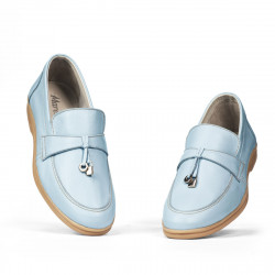 Damskie mokasyny 6054 niebieskie