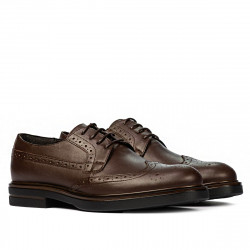 Eleganckie buty męskie 939 brązowy 01
