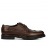 Eleganckie buty męskie 939 brązowy 01