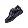 Dziecięce buty 154 lakierowane indigo kombinowane